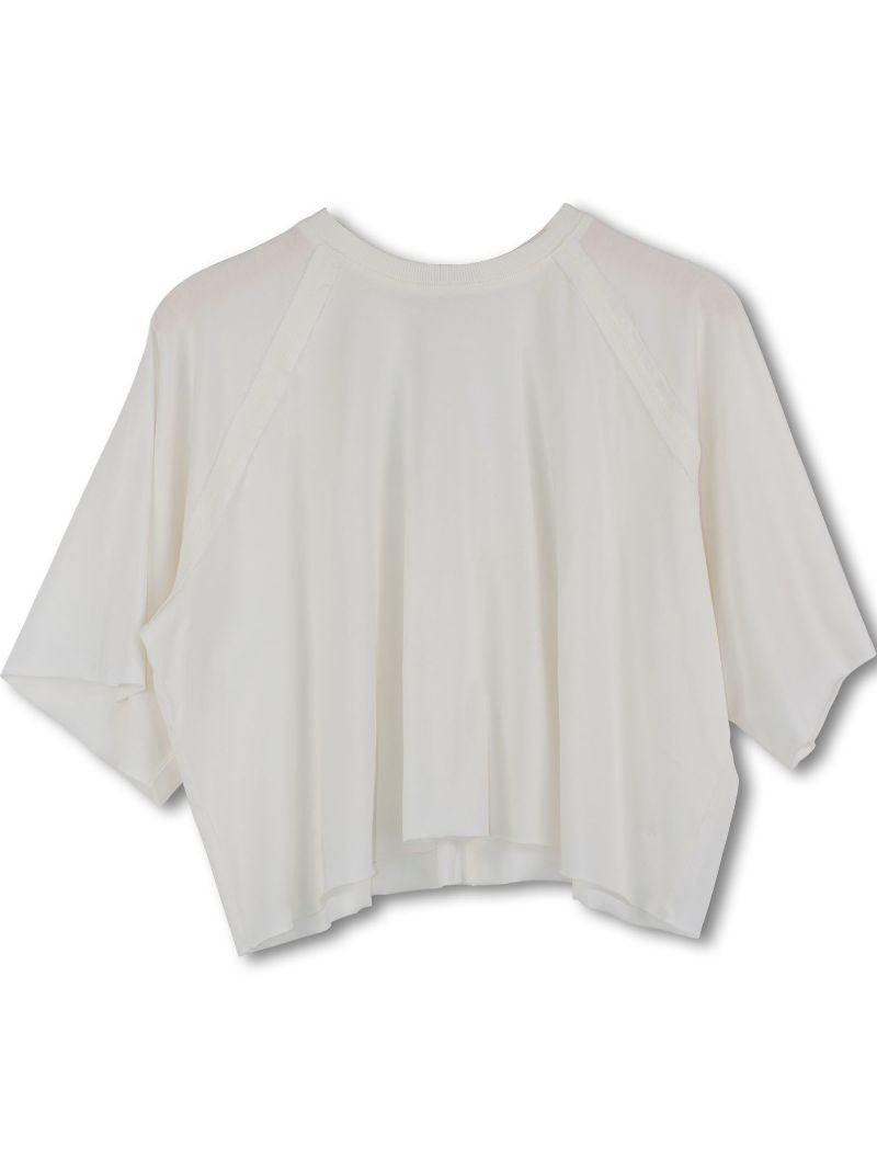 Simply Southern Washed Crop Tee- Pearl