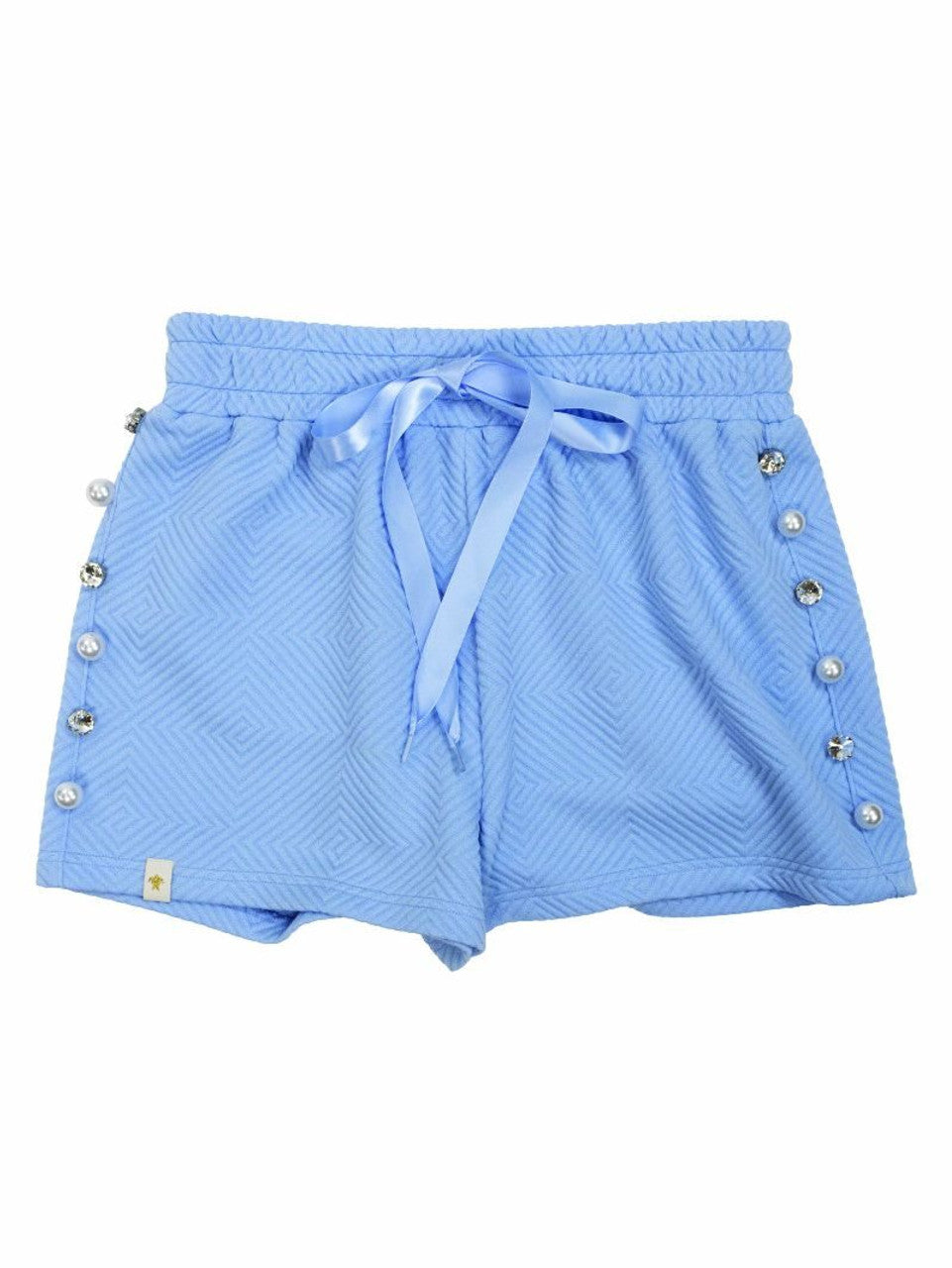 Simply Southern Quilted Pearl & Rhinestone Shorts