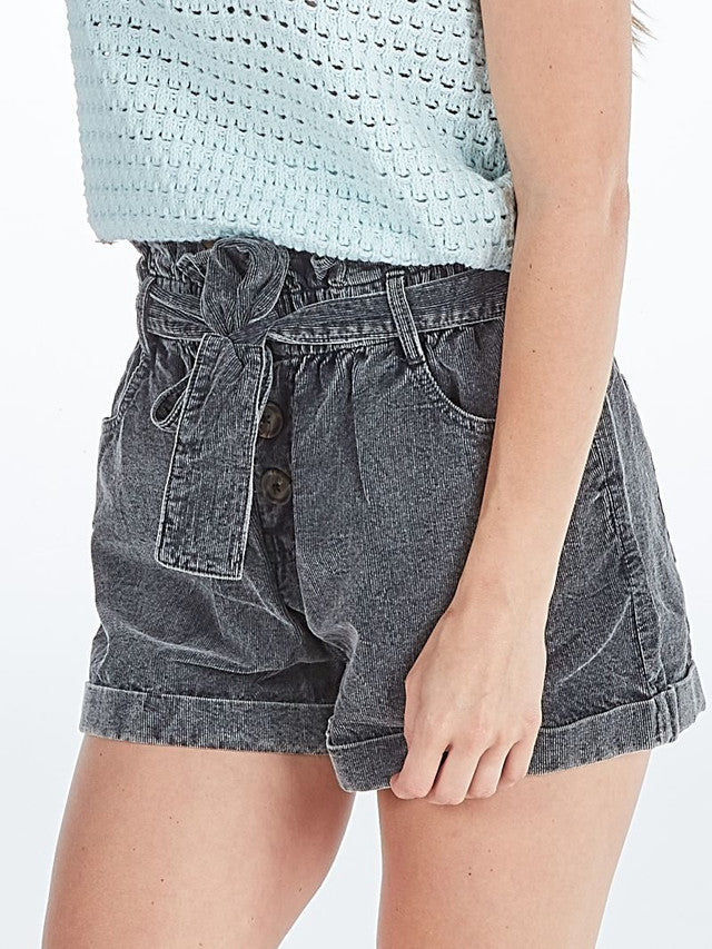 Simply Southern Black Corduroy Shorts