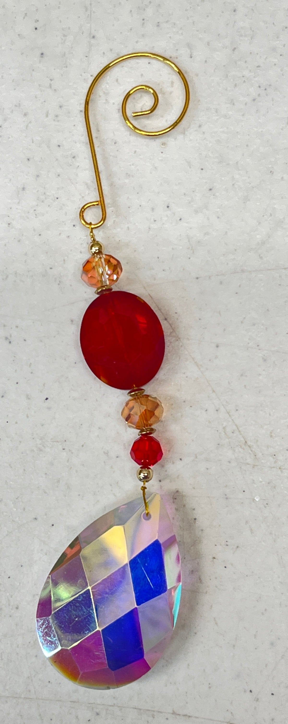 Glass Christmas Jewel Ornaments