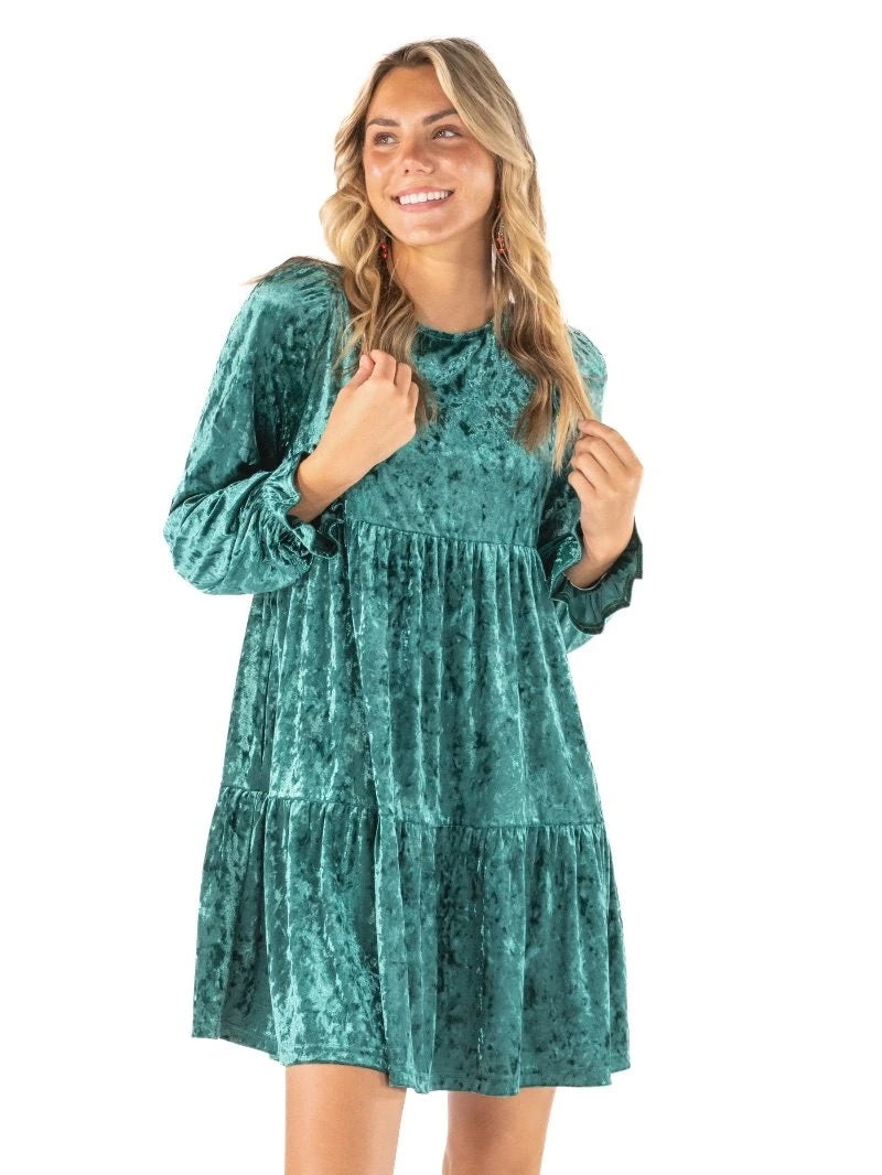 Simply Southern Elisa Dress- Green