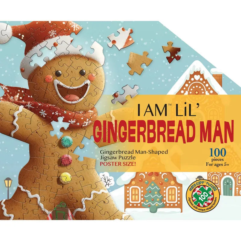Madd Capp 100 Piece Jigsaw Puzzles- I Am Lil' Gingerbread Man