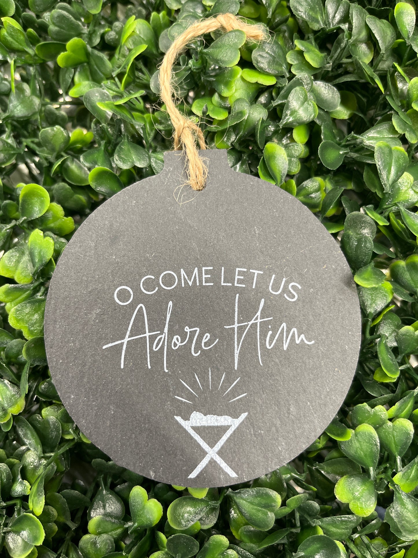 Grey Slate Ornaments