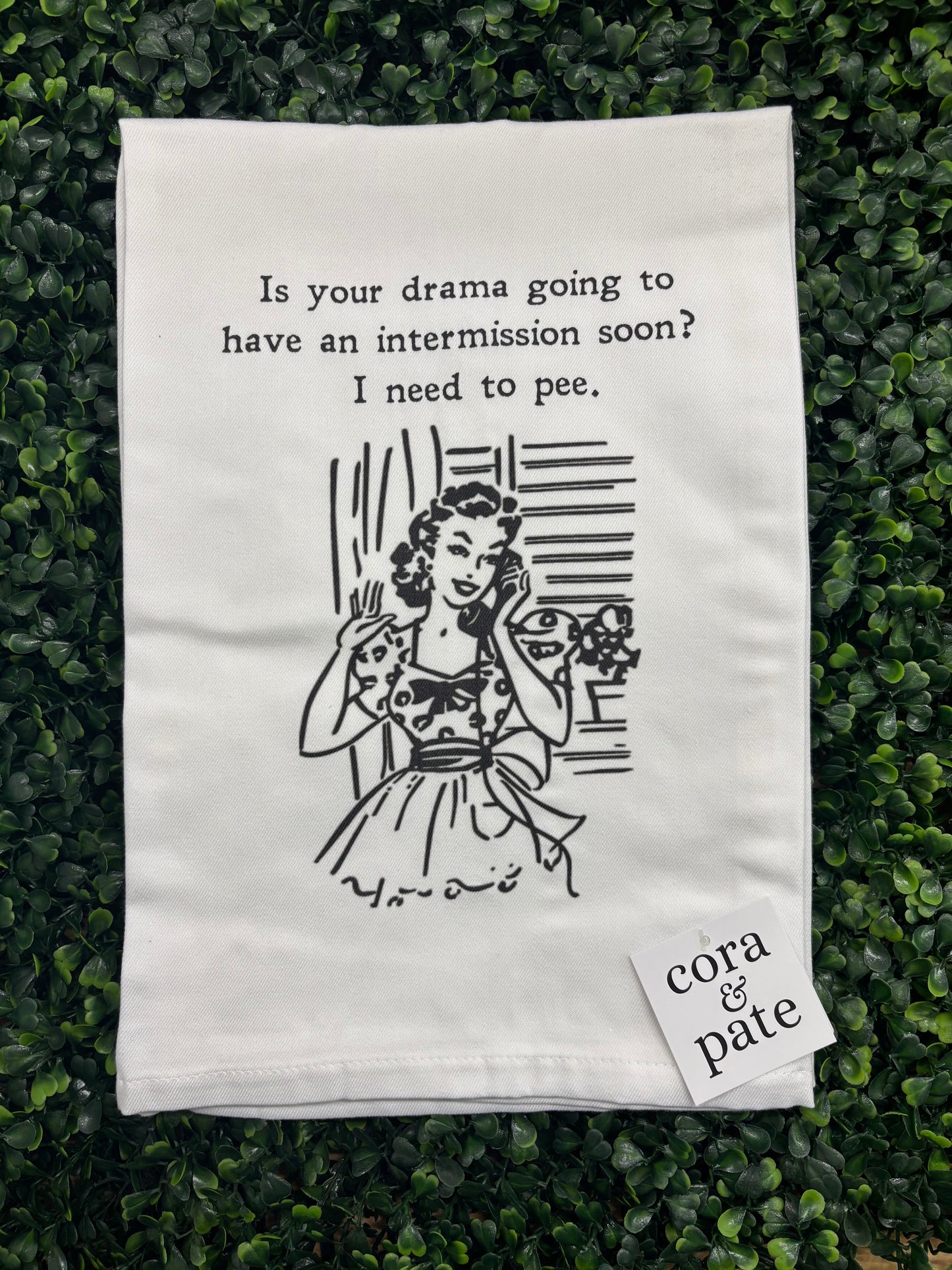 Drama Intermission Tea Towel