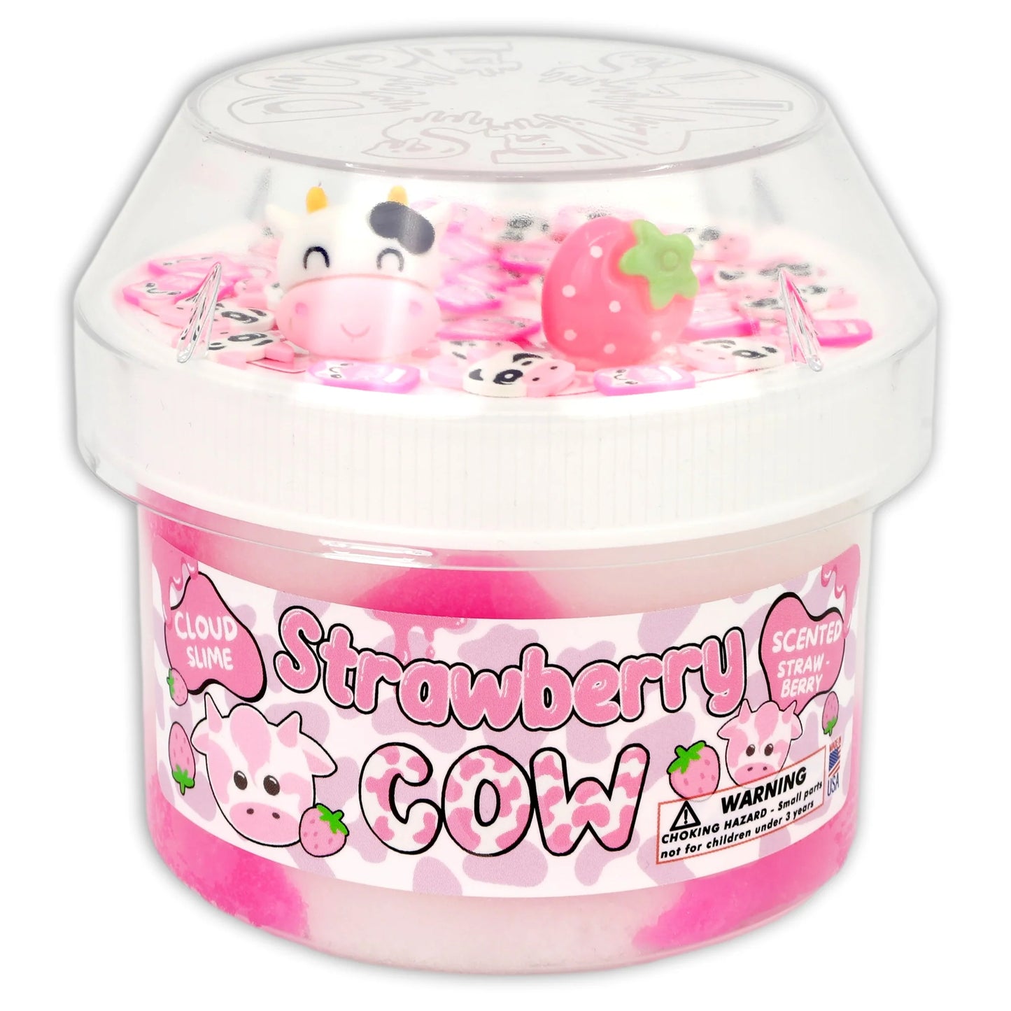 Dope Slime Strawberry Cow Slime