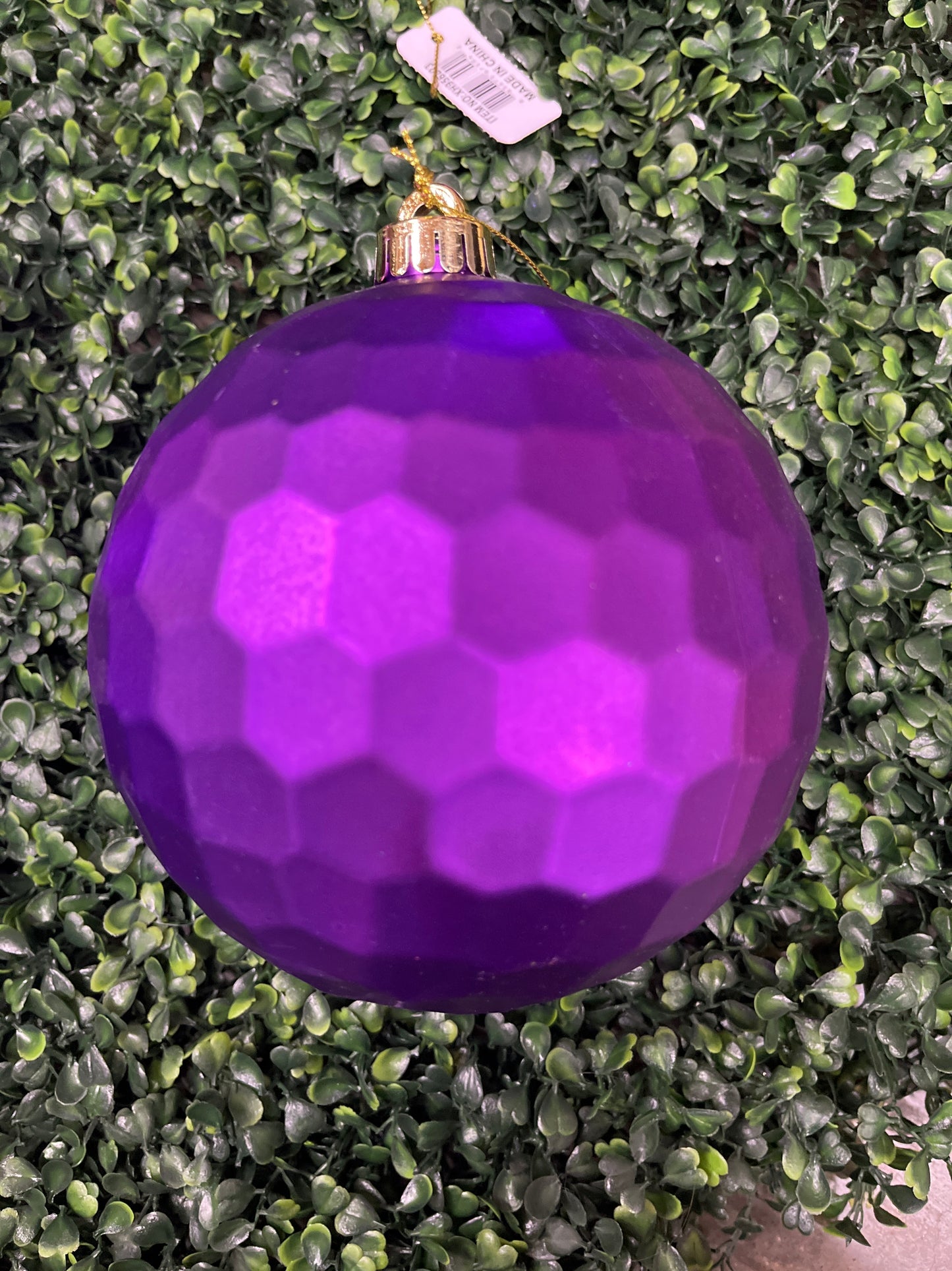 Large Ourple Honeycomb Ball Ornament