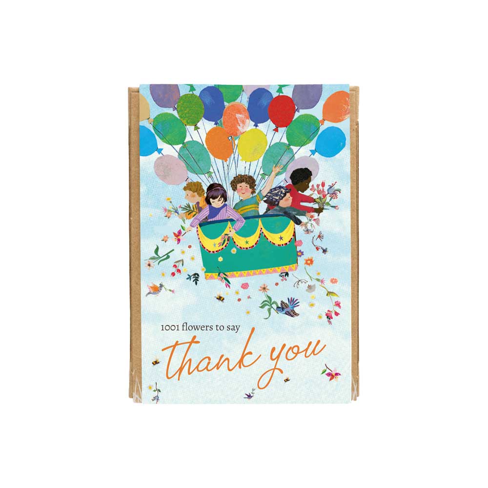 Buzzy Seeds Wildflower Seed Ball Mini Gift Box | Thank You