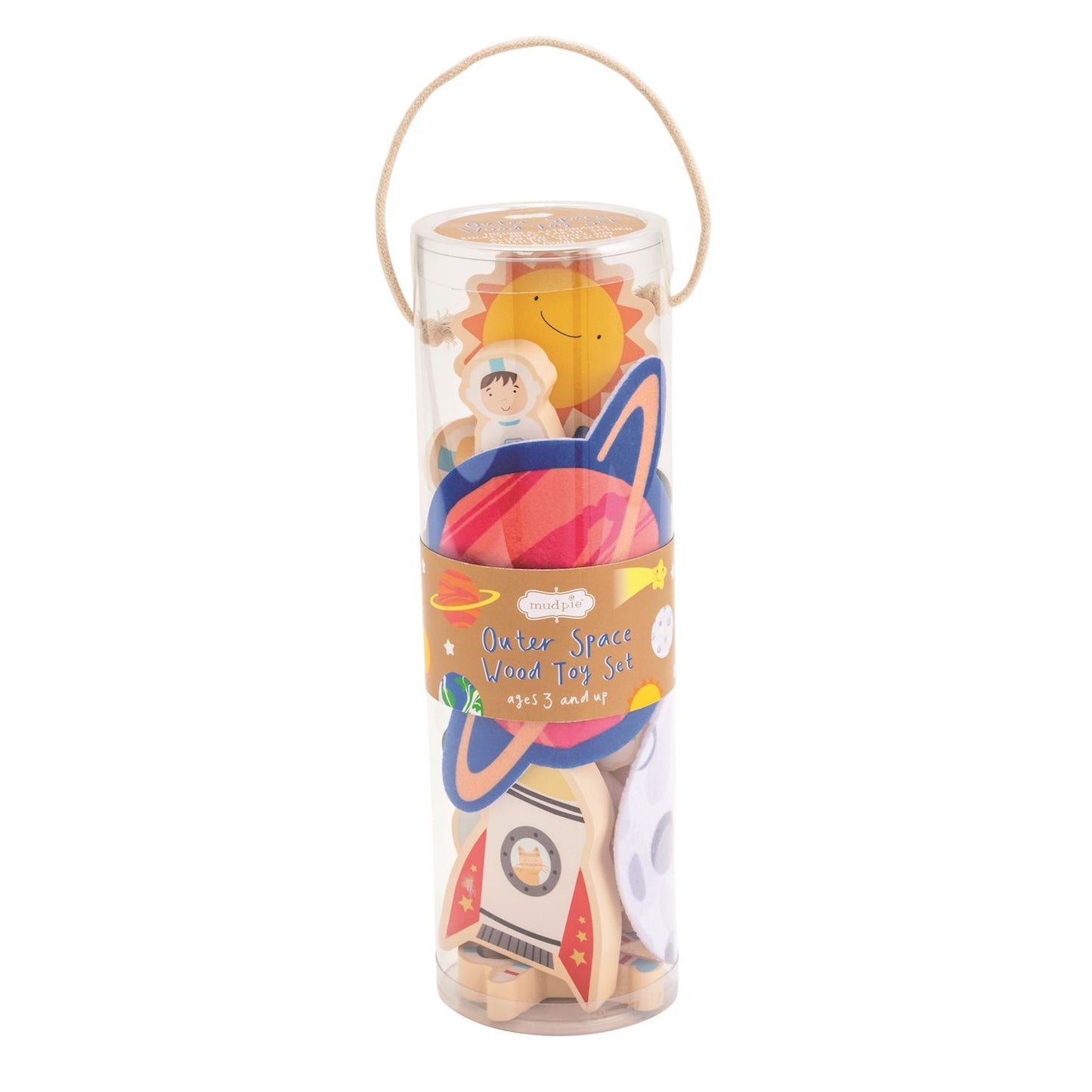 Mud Pie Outer Space Wood Toy Set