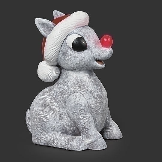 Rudolph Pudgy Pals Figurine With Light Up Nose