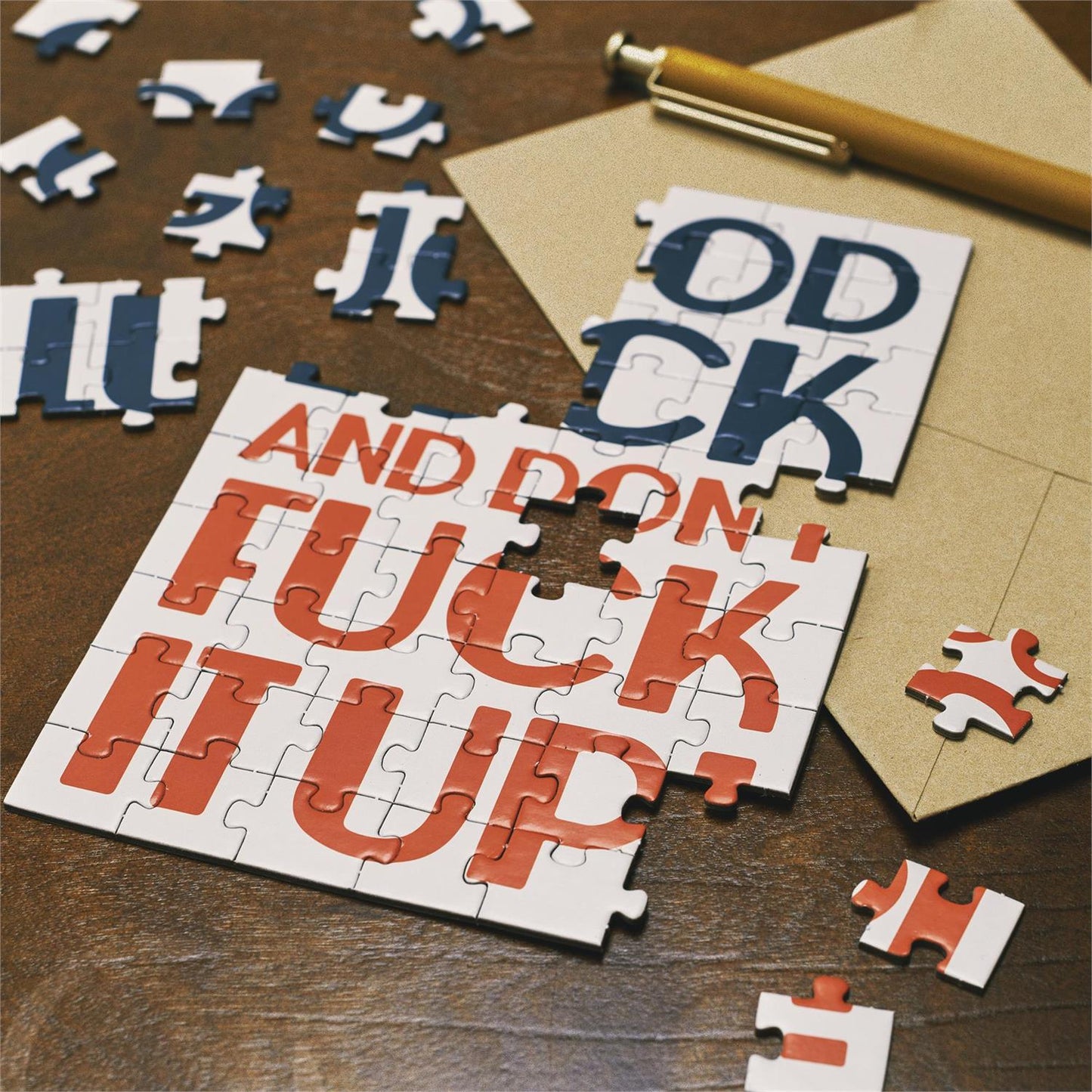 Good Luck Puzzle Greeting Card