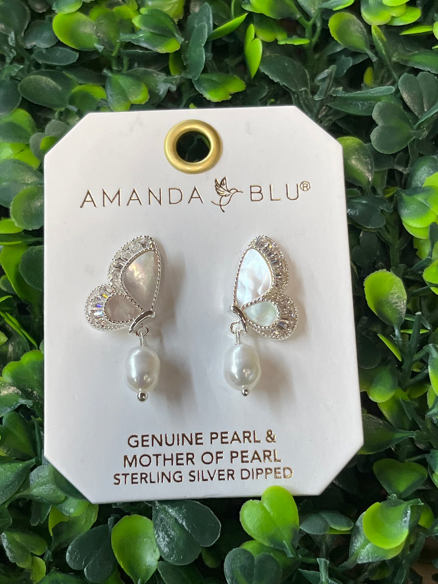 Silver Butterfly Earrings