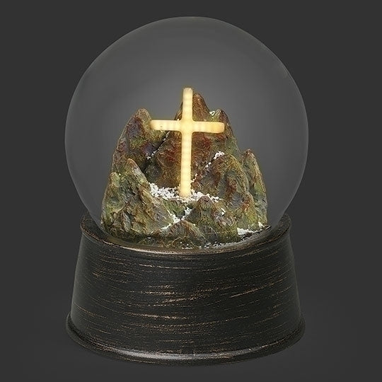 LED Waterglobe With Cross