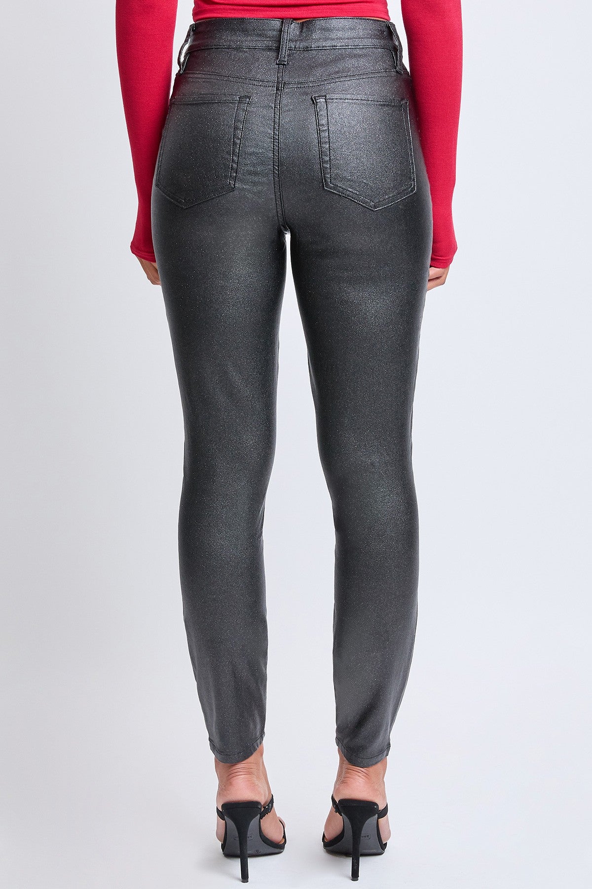 Junior High-Rise Metallic Skinny Jean