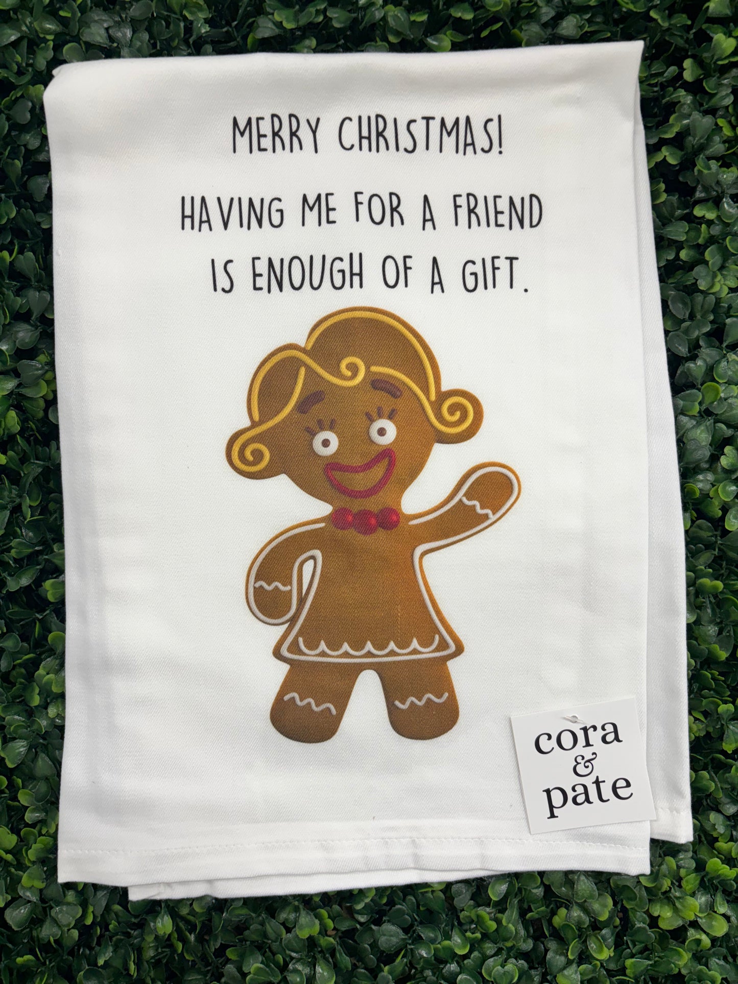Enough Of A Gift Christmas Tea Towel