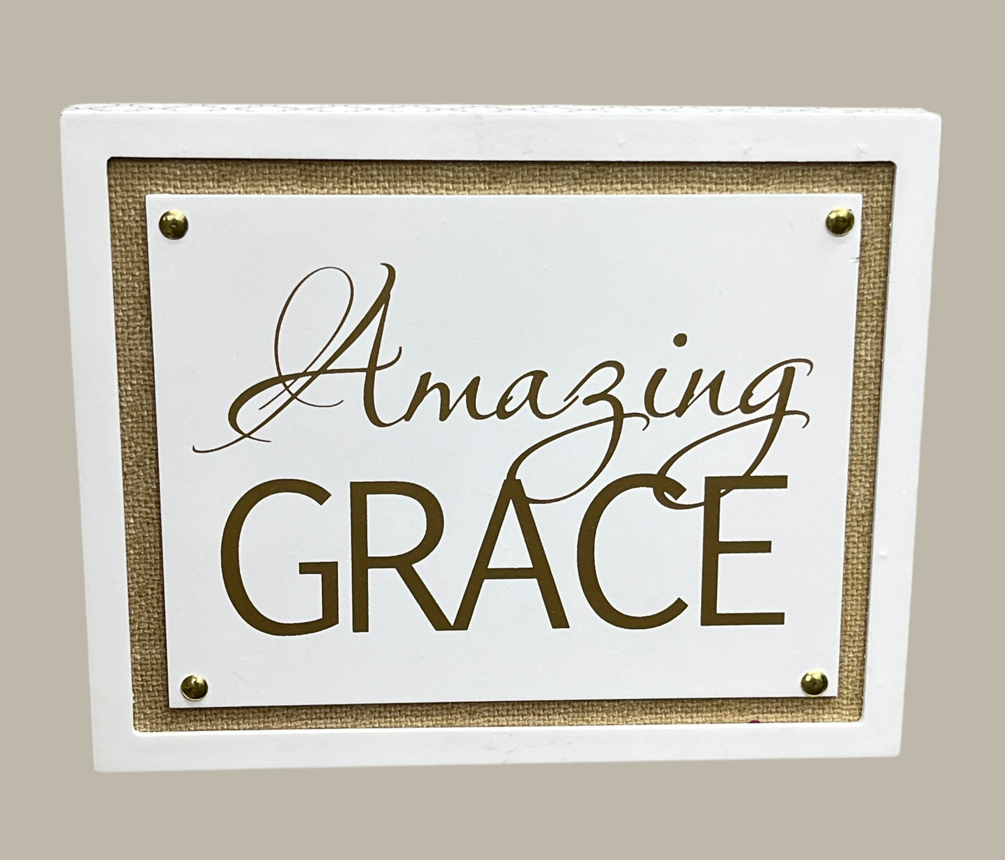 8" Amazing Grace Plaque