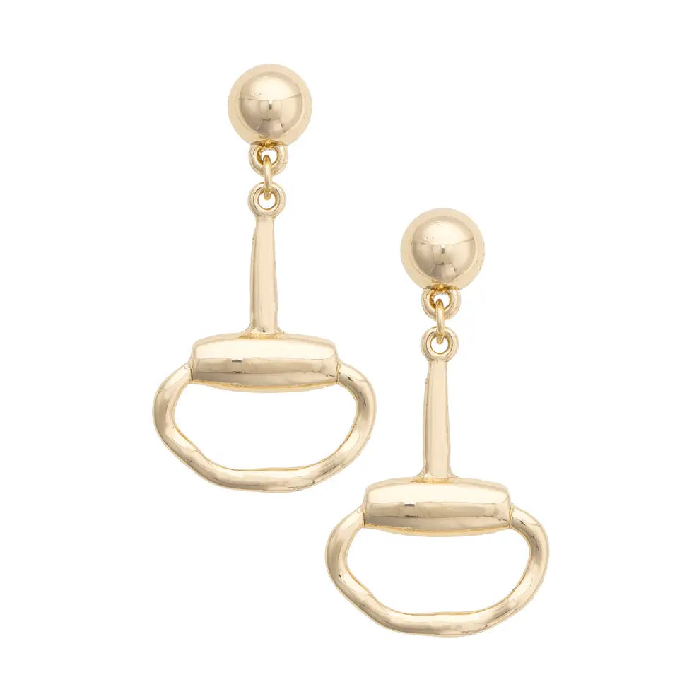 Canvas Billie Bit Link Earrings in Shiny Gold