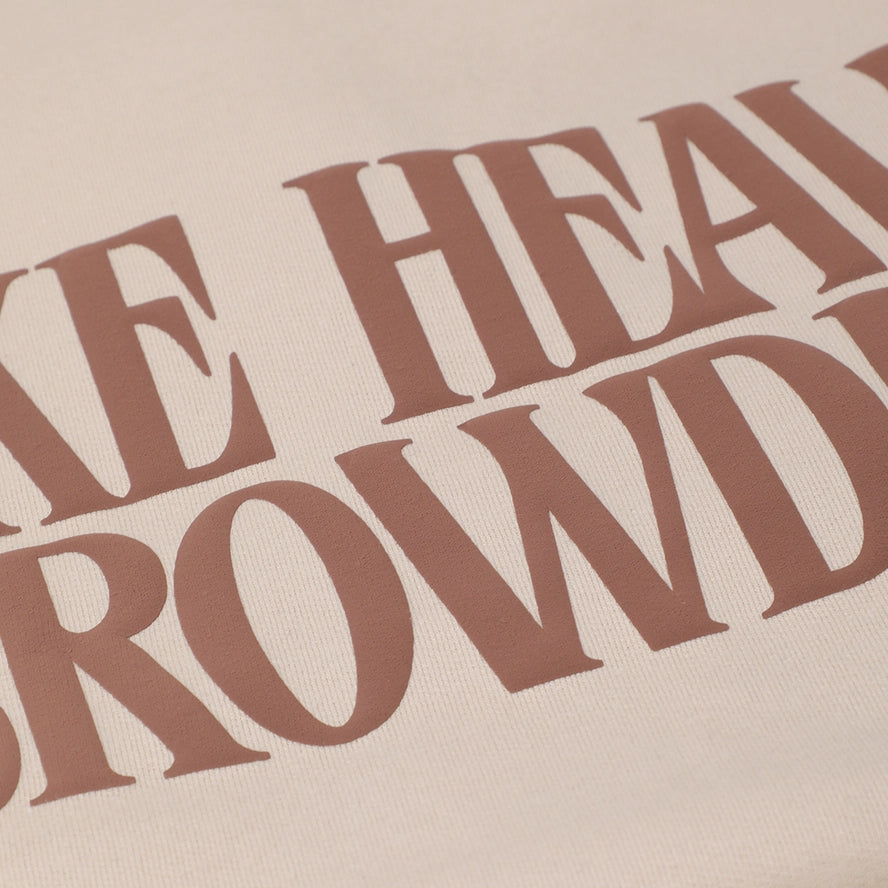 Make Heaven Crowded Puff Sweatshirt- Sand