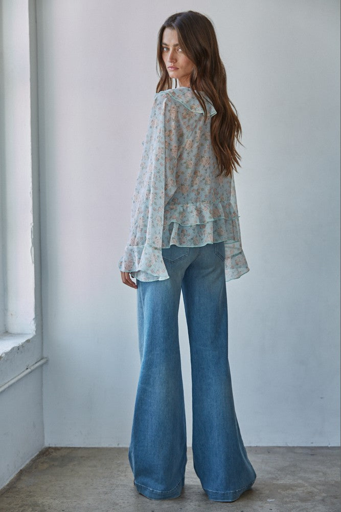 Petalune Ruffle Top