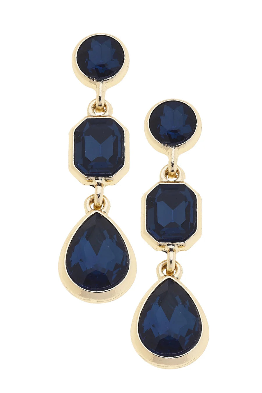 Daphne Rhinestone Linked Earrings