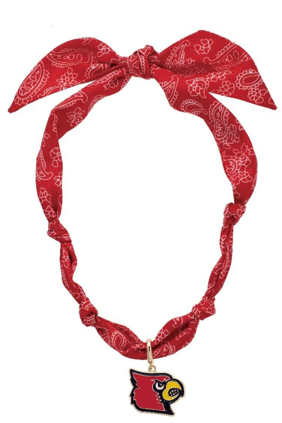 Louisville Cardinals Logo Bandana Scarf Necklace