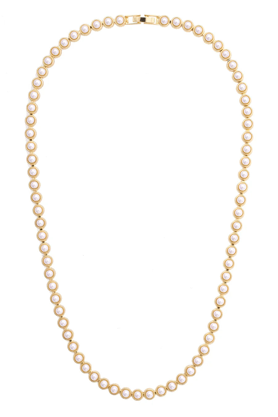 Ivy Pearl Linked Necklace in Ivory