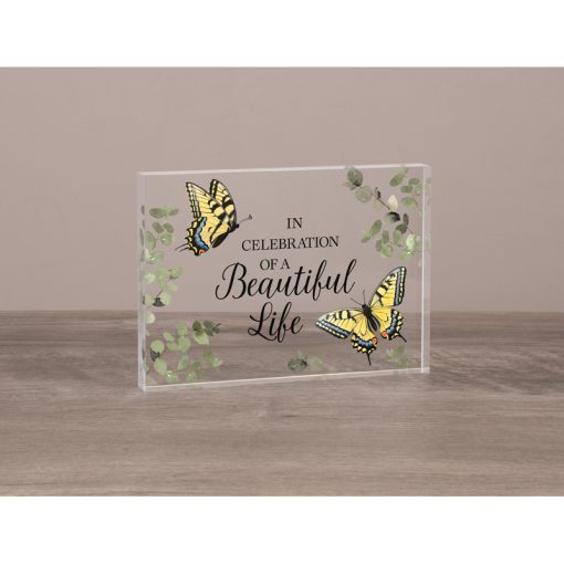 Beautiful Life Butterfly Block Sitter