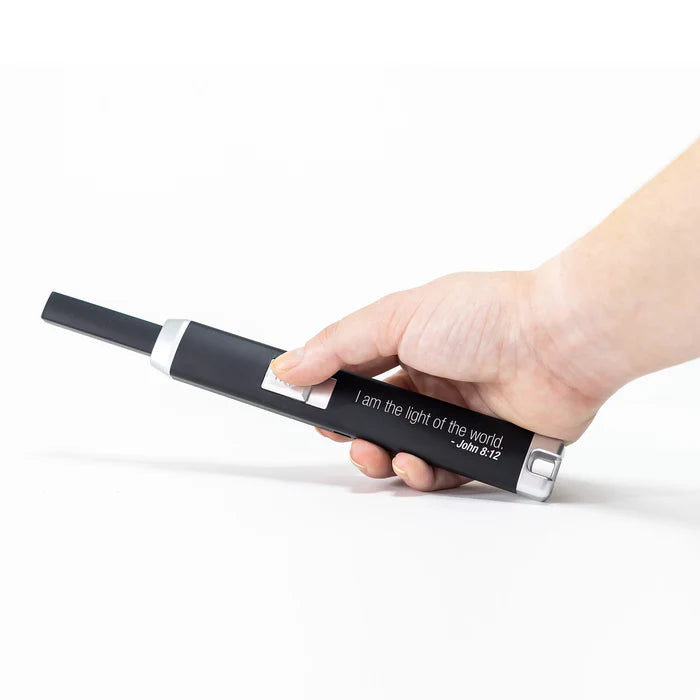 Man Of God Black USB Arc Lighter