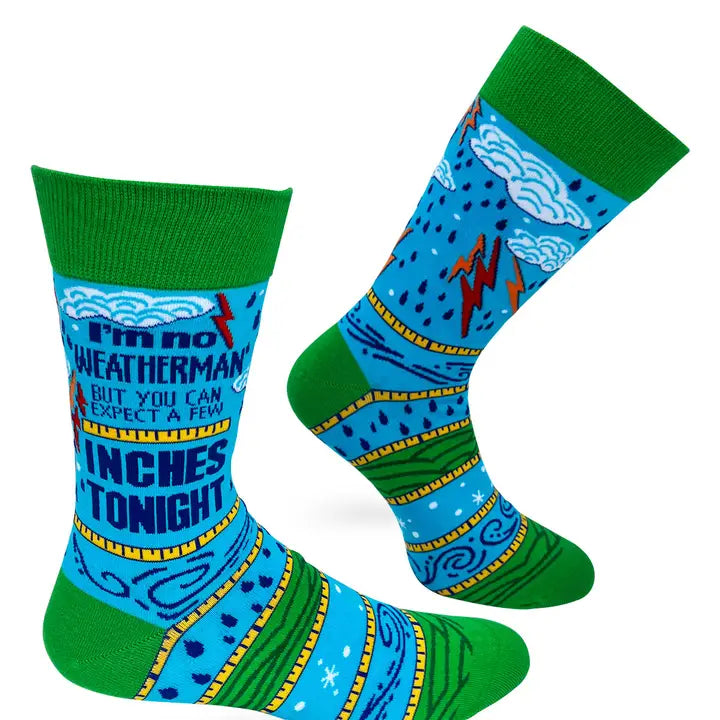 I'm No Weatherman.. Men's Crew Socks