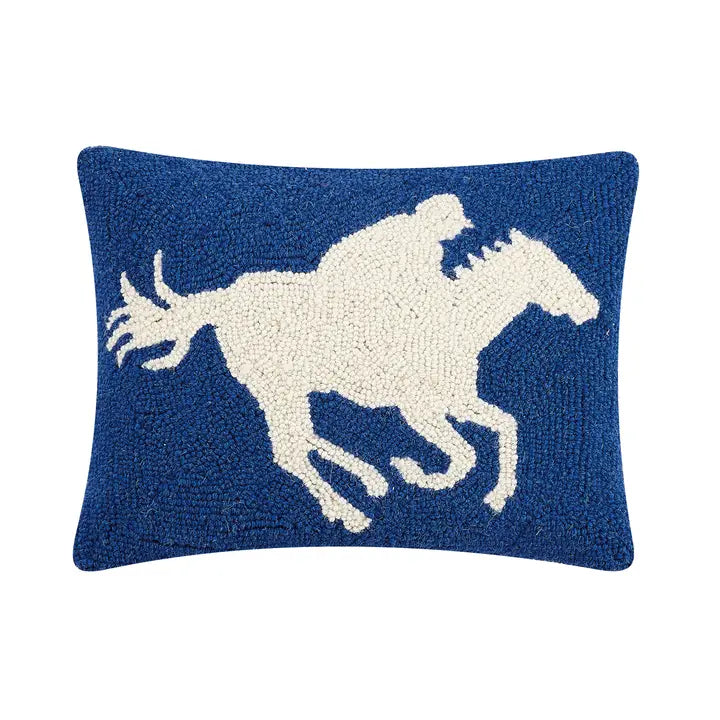 Kentucky Racer Blue Hook Pillow