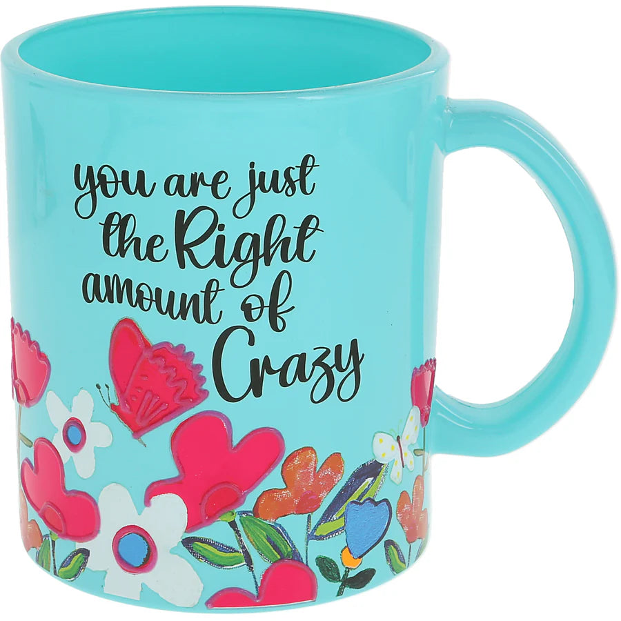 Colorful 18 oz Glass Mug