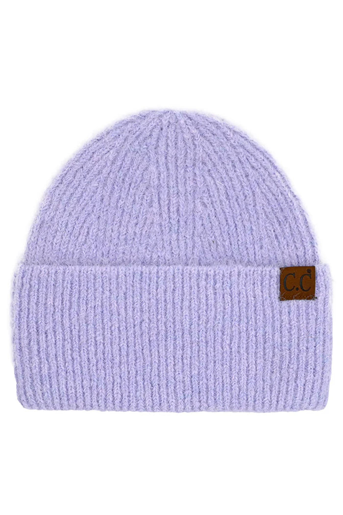 Mohair Feel Wide Cuff C.C Beanie