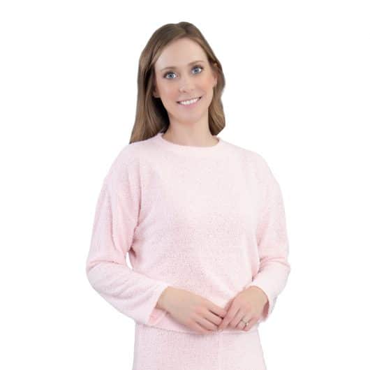 Cozy Knit Pajama Long Sleeve Top