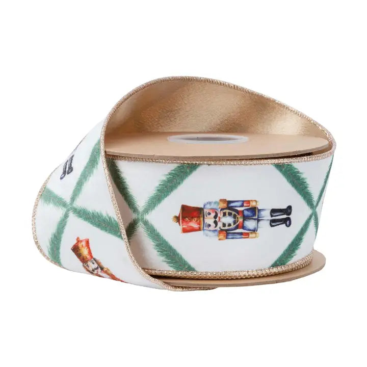 Reversible Velvet Nutcracker & Pine Wired