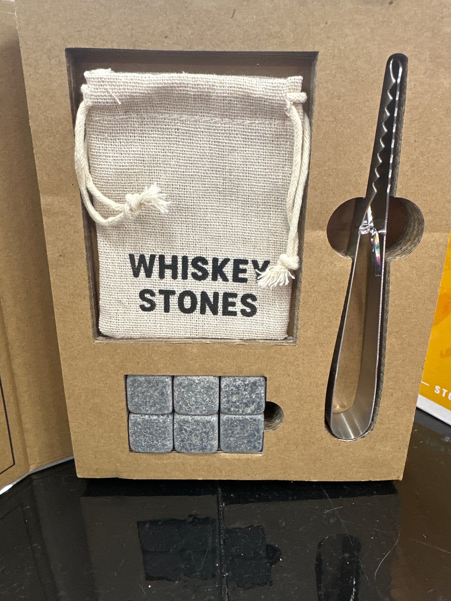Whiskey Stone Set In Cardboard Book