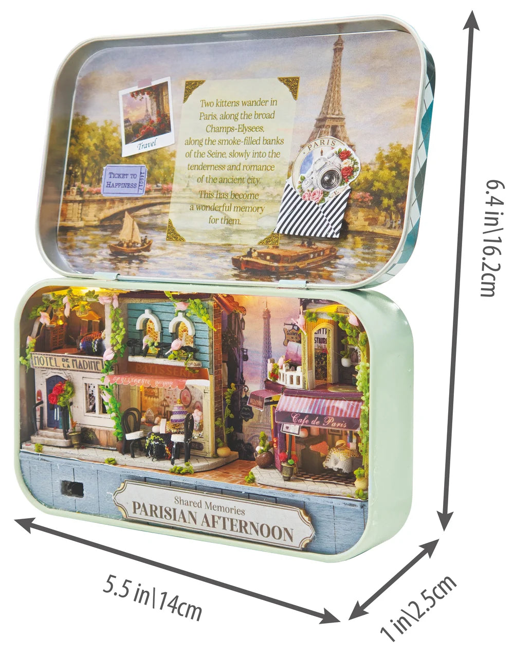 DIY Tiniatures 3D Puzzle Kit- Parisian Afternoon