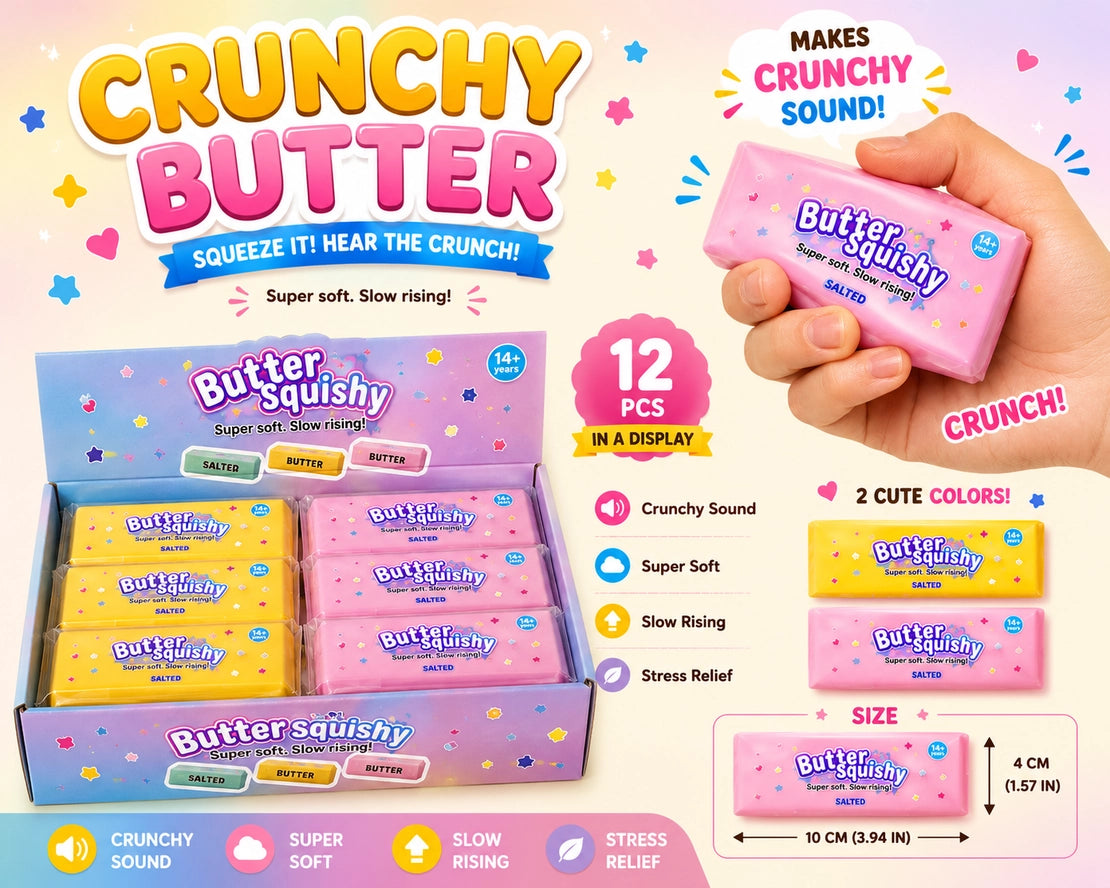 Crunchy Butter Crunch Squishy Toy