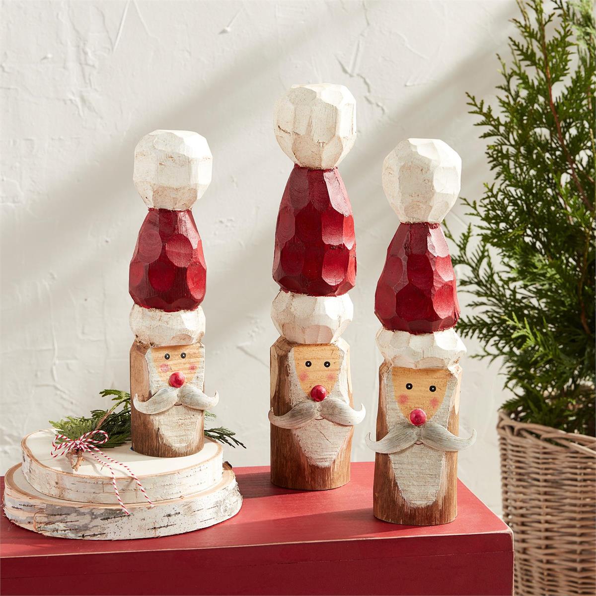 Mud Pie Large Santa Block Sitter
