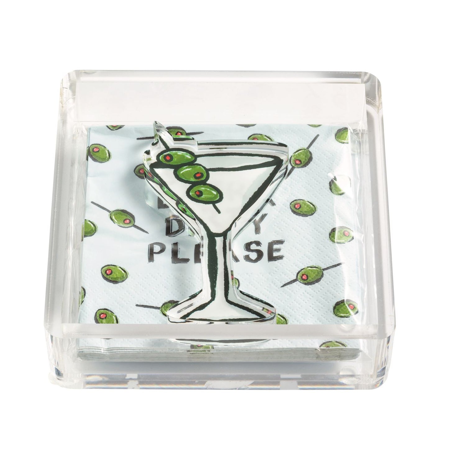 Mud Pie Acrylic Napkin Weight Set