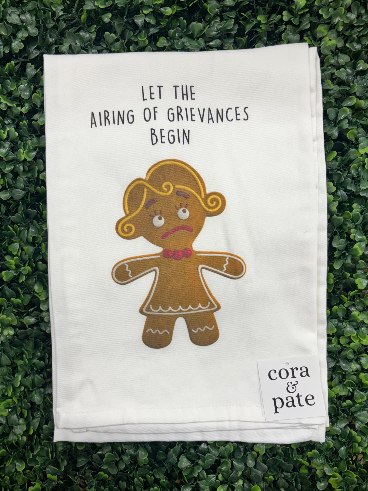 Airing Of Grievances Christmas Tea Towel