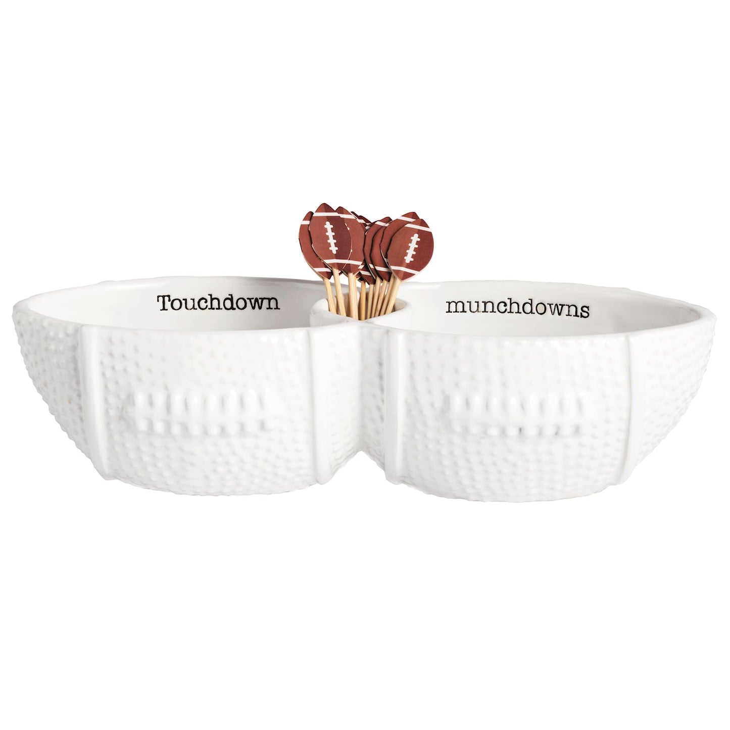 Mudpie Football Toothpick Server Set