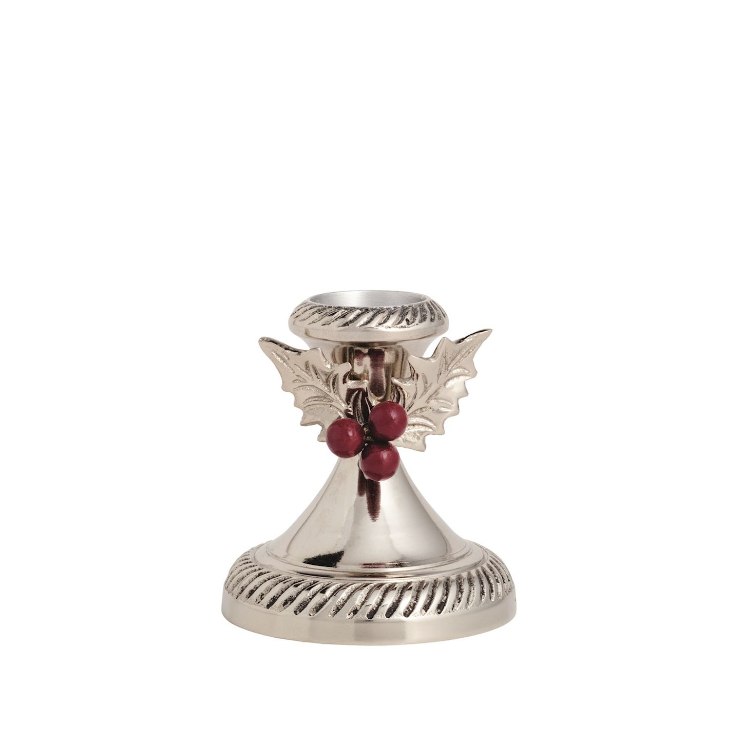 Mud Pie Small Holly Candlestick