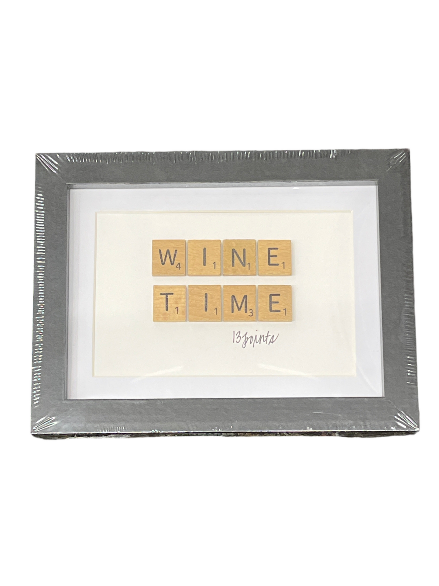 Wine Time Scrabble Tile Frame Picture