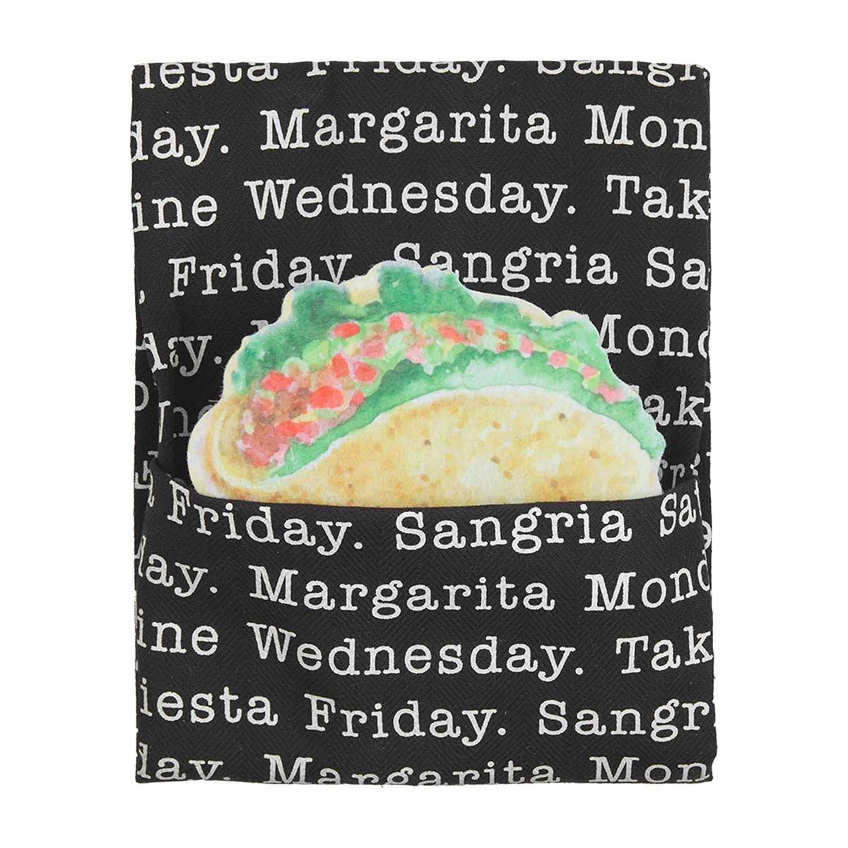 Mud Pie Taco Sponge Towel Set