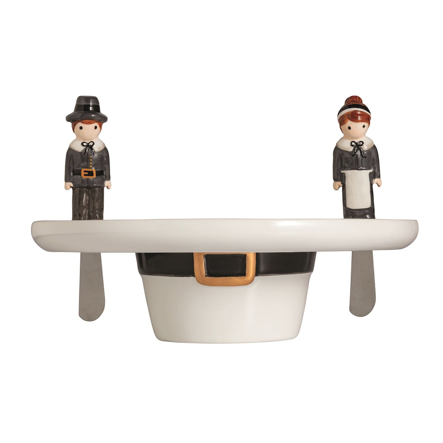 Mud Pie Reversible Pilgrim Hat Server Set