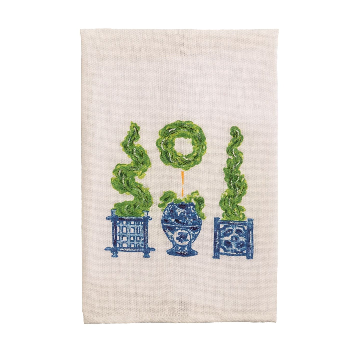 Mud Pie Painted Topiary Towels