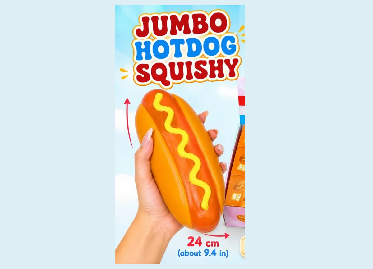 Jumbo Hotdog Squishy Toy