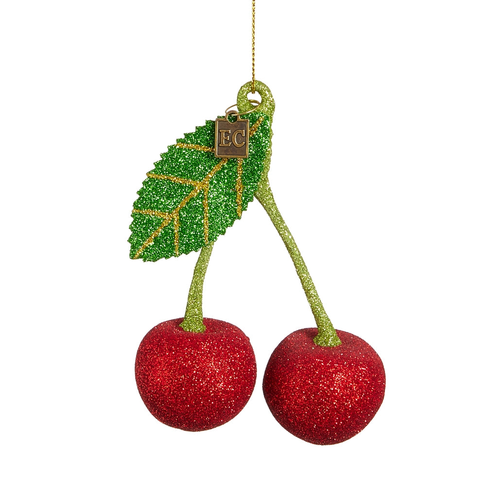 EC 5" Glitter Pop Cherry Cheer Ornament