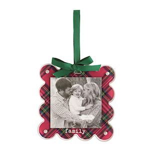 Mud Pie Family Photo Ornament