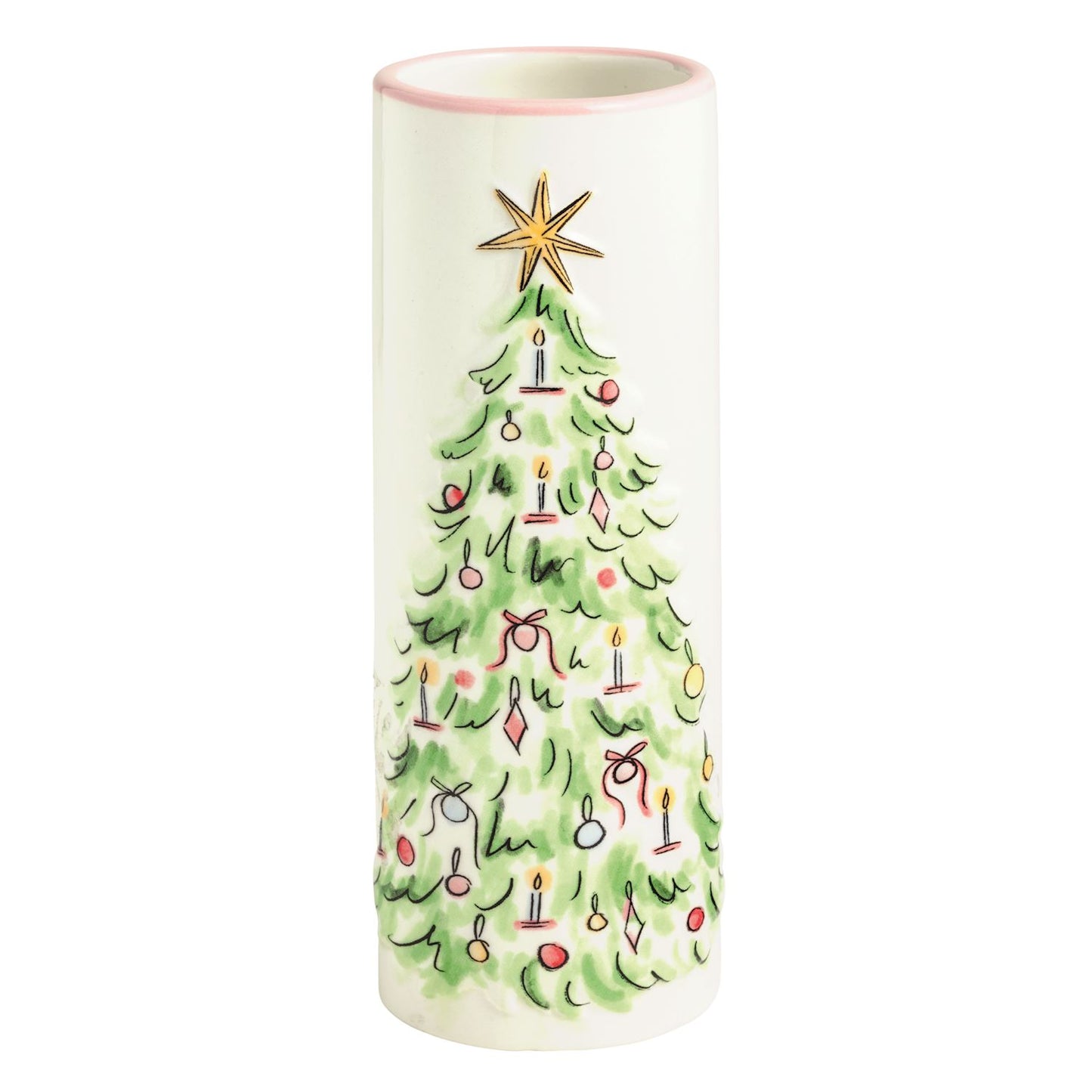 Mud Pie Christmas Tree Bud Vase