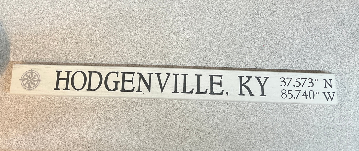 Town Skinny Boards Compass Coordinates
